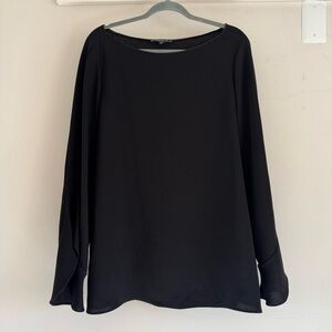 Lafayette 148 Silk Ruffle Sleeve Blouse